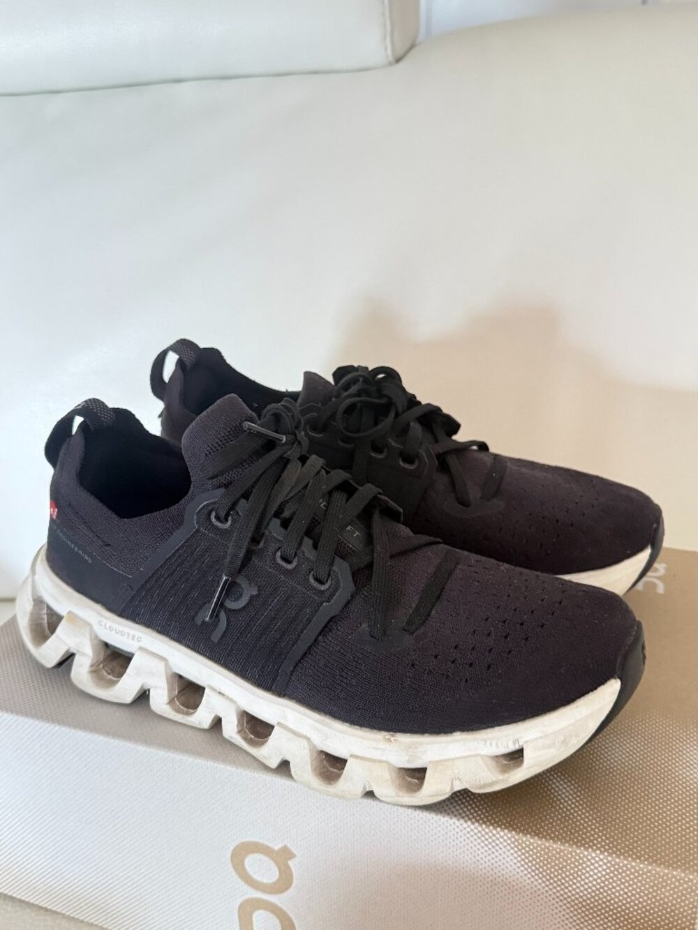 ON RUNNING CLOUDSWIFT 4 SNEAKERS SHOES BLACK 8.5 WOMENS